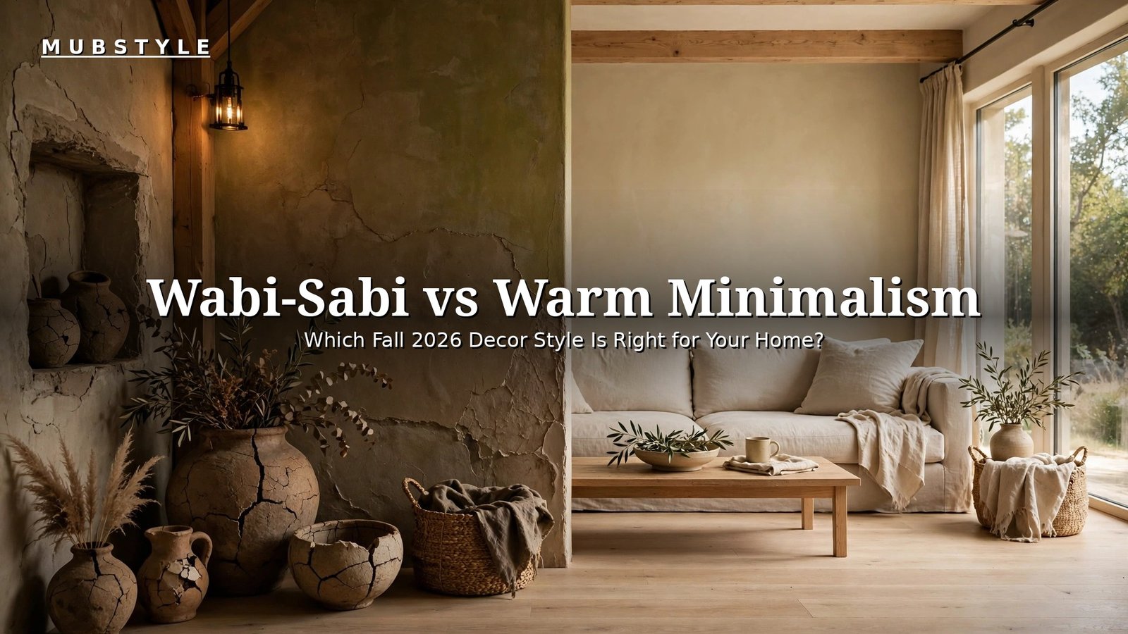 Wabi-Sabi vs Warm Minimalism: Which Fall 2026 Decor Style Is Right for Your Home?